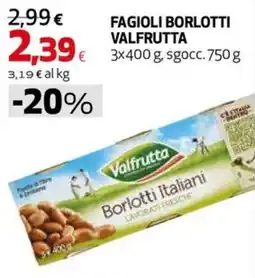 Coop Master Alleanza 3.0 Fagioli Borlotti Valfrutta offerta