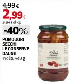 Coop Master Alleanza 3.0 Pomodori secchi Le conserve daune offerta