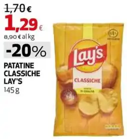 Coop Master Alleanza 3.0 Patatine classiche Lay's offerta