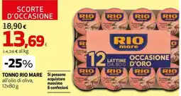 Coop Master Alleanza 3.0 Tonno Rio Mare all’olio di oliva offerta