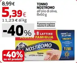 Coop Master Alleanza 3.0 Tonno Nostromo all'olio di oliva offerta