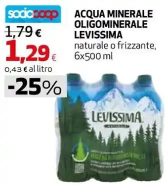 Acqua minerale oligominerale Levissima