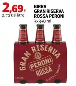 Coop Master Alleanza 3.0 Birra Gran Riserva Rossa Peroni offerta