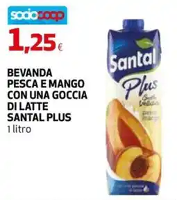 Coop Master Alleanza 3.0 Beveranda pesca e mango con una goccia di latte Santal Plus offerta