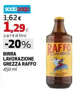 Coop Master Alleanza 3.0 Birra lavorazione grezza Raffo offerta