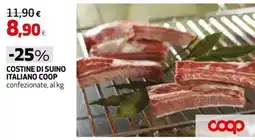 Coop Master Alleanza 3.0 Costine di suino italiano Coop offerta