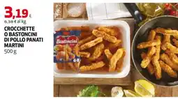 Coop Master Alleanza 3.0 Bastoncini di pollo panati Martini offerta
