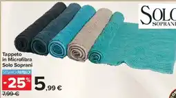 Carrefour Market Tappeto in Microfibra Solo Soprani offerta