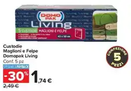 Carrefour Market Custodie Maglioni e Felpe Domopak Living offerta