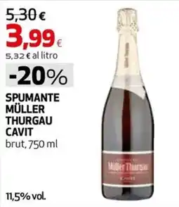 Coop Master Alleanza 3.0 Spumante Müller Thurgau Cavit offerta