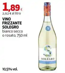 Coop Master Alleanza 3.0 Vino frizzante Solegro offerta