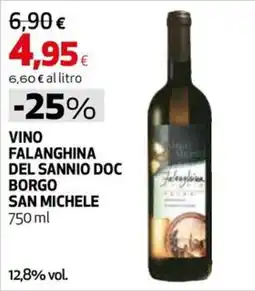Coop Master Alleanza 3.0 Vino Falanghina del Sannio Doc Borgo San Michele offerta