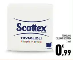 Conad Tovaglioli colorati Scottex offerta