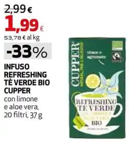 Coop Master Alleanza 3.0 Infuso refreshing tè verde bio cupper offerta