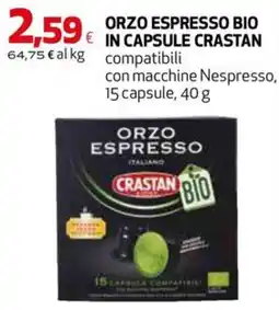 Coop Master Alleanza 3.0 Orzo espresso bio Crastan offerta