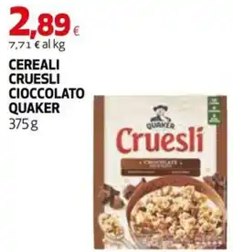 Coop Master Alleanza 3.0 Cereali Cruesli Cioccolato Quaker offerta