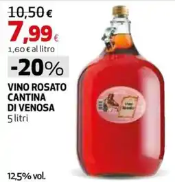 Coop Master Alleanza 3.0 Vino Rosato Cantina di Venosa offerta