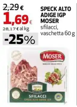 Coop Master Alleanza 3.0 Speck alto adige igp moser sfilacci offerta