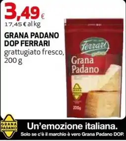 Coop Master Alleanza 3.0 Grana Padano DOP Ferrari offerta