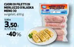 Coop Master Alleanza 3.0 Cuori di filetti di merluzzo d'alaska offerta