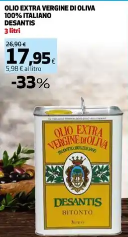 Coop Master Alleanza 3.0 Olio extra vergine di oliva Desantis offerta