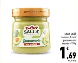 Conad Sacla' guacamole con avocado offerta