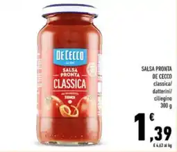 Conad Salsa pronta classica De Cecco offerta
