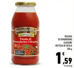 Conad Passata di Pomodorino Ciliegino Bottega di Sicilia offerta