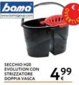 Le Mille Secchio H20 Evolution con strizzatore doppia vasca offerta