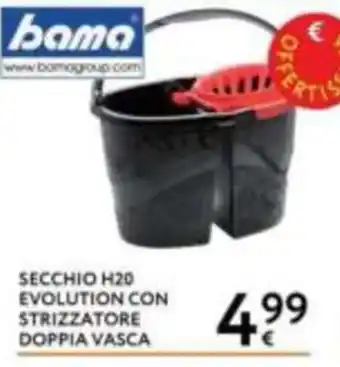 Secchio H20 Evolution con strizzatore doppia vasca