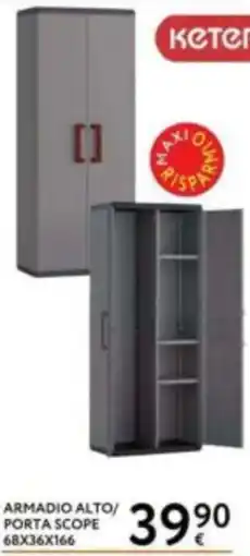 Le Mille Armadio alto porta scope Keter offerta