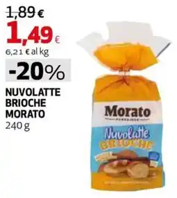 Coop Master Alleanza 3.0 Nuvolatte brioche Morato offerta