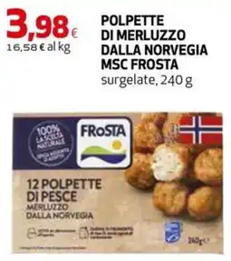 Coop Master Alleanza 3.0 Polpette di merluzzo Frosta offerta