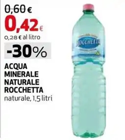 Coop Master Alleanza 3.0 Acqua minerale naturale Rocchetta offerta