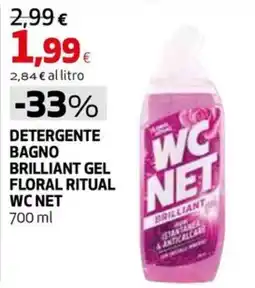 Coop Master Alleanza 3.0 Detergente bagno brilliant gel floral ritual wc net offerta