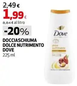 Coop Master Alleanza 3.0 Docciaschiuma dolce nutrimento Dove offerta