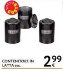 Le Mille Contenitore in latta offerta
