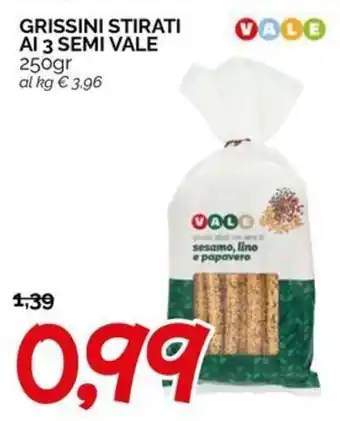Grissini stirati ai 3 semi Vale