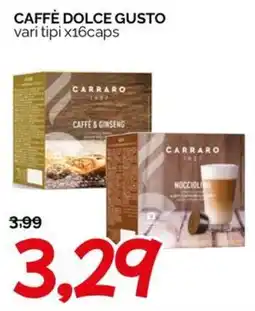 Hardis Caffè Dolce Gusto Carraro offerta