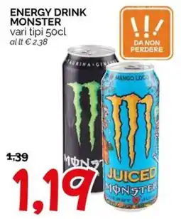 Hardis Energy drink Monster offerta