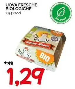 Hardis Uova fresche biologiche Gallina Bianca offerta