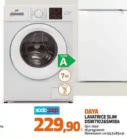 Coop Master Alleanza 3.0 Daya lavatrice slim offerta