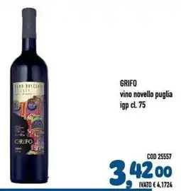 Del Prete Distribuzioni Grifo vino novello puglia igp offerta