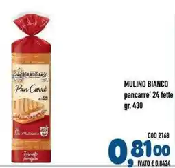 Del Prete Distribuzioni Mulino Bianco Pan Carre offerta
