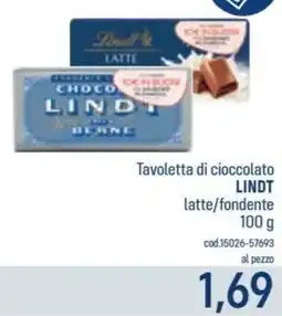 Talento Professional Store Lindt Tavoletta di cioccolato latte/fondente offerta