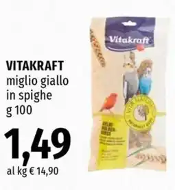 Famila Superstore Vitakraft miglio giallo in spighe offerta