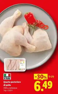Lidl Quarto posteriore di pollo offerta