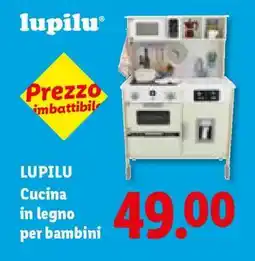 Lidl LUPILU Cucina in legno per bambini offerta