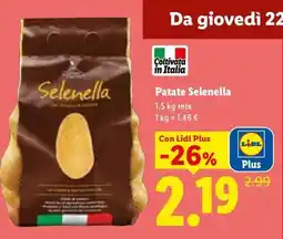 Lidl Patate Selenella offerta