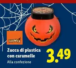 Lidl Zucca di plastica con caramelle offerta